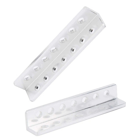 Aluminum L Shaped Beam Channel 12x12x64mm With 7 Holes Pair For Robot Building Kits DIY Robotics Projects Structural Aluminum Alloy For Strong Lightweight Builds, pair view