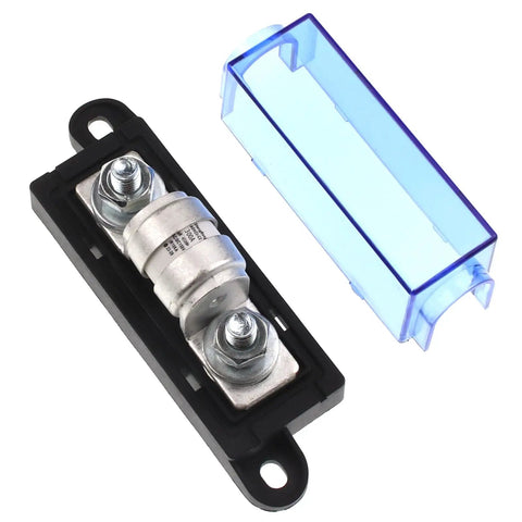 Class T Fuse Block 300 Amp 150Vdc Ir10ka Slow Blow Fuse Holder with clear protective cover for marine equipment.