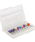 Open box of 10 Piece Cemented Carbide Mini Drill Bit Set For CNC PCBs 2.1 To 3 mm Straight Shank Precision Micro Drills For Circuit Boards And Electronics Projects