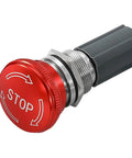 Estop Button Latching 19mm Emergency Stop Switch 5A Mushroom 304 Stainless Steel For Marine Boat Heavy Duty Push Button With 11.3 Inch Wiring Socket Easy Install