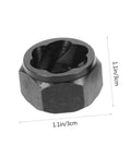 10-Piece Broken Nut Remover Set And Bolt Extractor Tools For Stubborn Nuts And Rusty Bolts Hex Socket Extractor shown close-up
