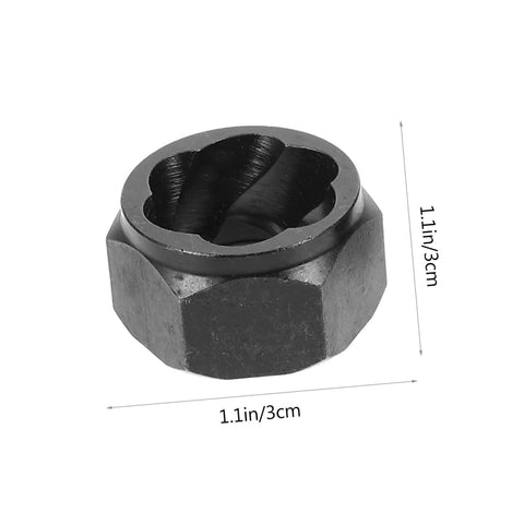 10-Piece Broken Nut Remover Set And Bolt Extractor Tools For Stubborn Nuts And Rusty Bolts Hex Socket Extractor shown close-up