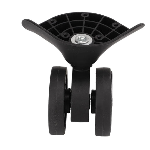 Durable Nylon Luggage Caster Wheels Replacement Pair, 360 Degree Swivel Suitcase Wheels for Travel close-up front view
