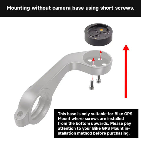 Ride Ready GPS Mount Adapter Insert Set For Bike Computers, Replacement Base Inserts Compatible With OEM Mounts shown without screws.
