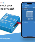 Smart Battery Sense Wireless Voltage And Temperature Monitor For MPPT Solar Chargers Long Range Up To Ten Meters with mobile app display