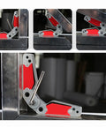 Heavy Duty Magnetic Welding Positioner Fixture With Adjustable Angles For Secure Metalwork holds 77 lbs in various angles.