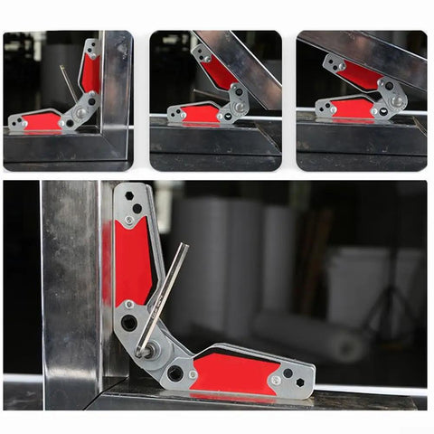 Heavy Duty Magnetic Welding Positioner Fixture With Adjustable Angles For Secure Metalwork holds 77 lbs in various angles.