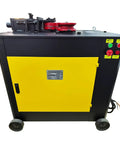 Electric Rebar Arc Bender For Steel Bars Creating Perfect Circles In Seconds With 4KW Motor, black and yellow heavy duty design.