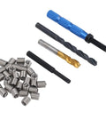 Complete Pro Grade M8 Thread Repair Insert Kit With 34 Pieces In 304 Stainless Steel For Metric Threads M8 X 1.25 2D Inserts