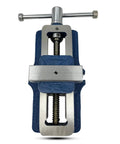 80mm Jaw Width Self Centering Vise With Fixed Base Built Tough Cast Iron Body Blue Finish, top view