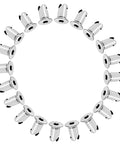 7/16 Inch Stainless Steel Quarter Turn Dzus Button Fasteners Point Five Inch Grip arranged in a circular pattern, chrome finish.