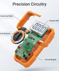 Interior view of Pro Grade Digital Multimeter With True RMS AC DC Voltage And Current Measurements 6000 Counts Non Contact Voltage Detector