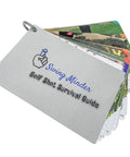 Golf Reference Cards For On Course Mastery Cheat Sheet For 33 Of Golf Hardest Shots Waterproof PVC With Sturdy Carabiner