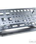 Desk Top Aluminum Alloy Screwdriver Rack And Tool Organizer With 45 Degree Tilt For Grab And Go Easy Access Double Layer Storage