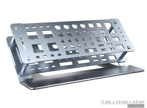 Desk Top Aluminum Alloy Screwdriver Rack And Tool Organizer With 45 Degree Tilt For Grab And Go Easy Access Double Layer Storage