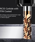 ASNOMY carbide square end mill, 5/32 in (4 mm), AlTiN-coated four-flute milling cutter