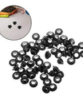 60 Piece Black Rubber Grommet Kit Single Sided Cable Hole Covers Plugs For Cabinets And Boxes Outdoor Use Multipurpose Weatherproof Wire Grommets For Holes No Fuss Easy Install, black rubber grommets