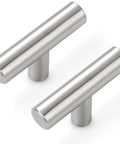 Stainless Steel Cabinet Knobs 30 Pack Brushed Nickel Hardware For Kitchen Cabinets And Dressers, 2 Inch Drawer Pulls, Single Hole, Flat Smooth Face, Built Tough Yet Sleek And Budget Friendly, brushed nickel stainless steel