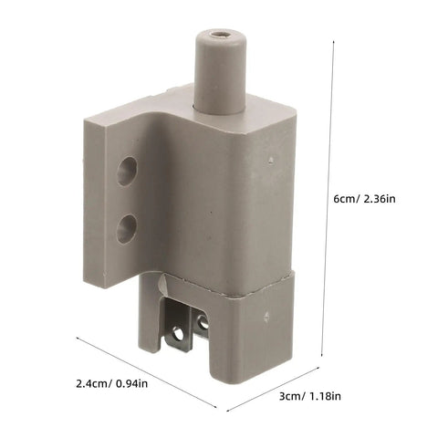 Sturdy Lawnmower Housing With Seat Switch Brass Conductor, Weatherproof Nylon Replacement Part For Tractor And Garden Tools, No Fuss Easy Install Safety Cutoff Switch Size 6.00x3.00x2.40cm, gray seat switch with 6x3x2.4cm measurements
