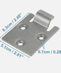 Golf Cart Seat Bottom Hinge Plate Kit Durable Metal Construction Direct Repair Parts For Sturdy Installation Easy Seat Fix