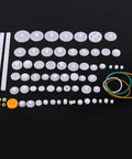 Durable Plastic Gear Set For Micro Motors, DIY Robot Gear Kit With Worm Gears, Pulleys And Belts displayed on black background