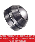 Ball Attachment For Micrometers With A 0.200 Inch Ball, Pro Grade Quick Adjustable Anvil And Spindle, metal construction