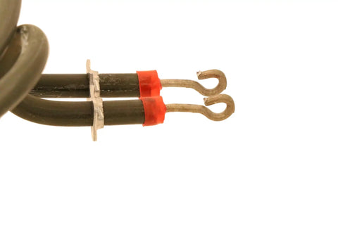 Close-up of electric range burner surface element connectors for Four Pack Electric Range Burner Surface Elements Replacement.