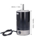 Heavy Duty Mini Lathe Motor Replacement 750W High Speed 6000RPM with M10 Shaft 40mm showing motor size and design.