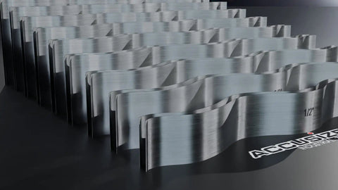 9 Pairs Wavy Parallel Set From 1/2 To 1-1/2 In By 1/8 In Increments, 4 5/8 In Long, High Quality Spring Steel Parallels For Precision Machining Setup And Fixturing, Accurate Alignment For Milling And Grinding