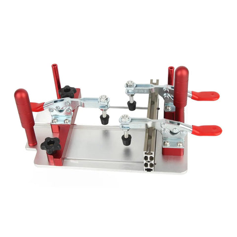 Router Table Coping Sled With Aluminum Alloy Rail Guide Adjustable Clamping Width To Five Point Six Nine Inches Dust Board Included