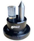 Hella Accurate Optical Center Punch Set With 9X Magnifying Bullseye And Crosshair Lenses packed with metal tip and glass lens.