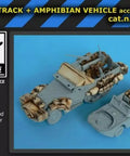 1/72 M3 Half Track Amphibian Vehicle Resin Detail Upgrade For Trumpeter Model Kit with visible armor detail