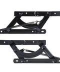 Heavy Hitter Dual Phase Sofa To Bed Converter Kit Featuring Slick Spring Pivot Hinges Adjustable Steel Hardware side view of dual spring hinge set