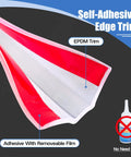 Clear Rubber U Channel Edge Trim Hella Flexible Silicone Peel And Stick Protector For Sheet Metal Eyeglasses And Glass close-up view