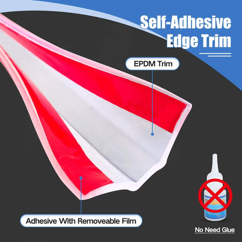 Clear Rubber U Channel Edge Trim Hella Flexible Silicone Peel And Stick Protector For Sheet Metal Eyeglasses And Glass close-up view