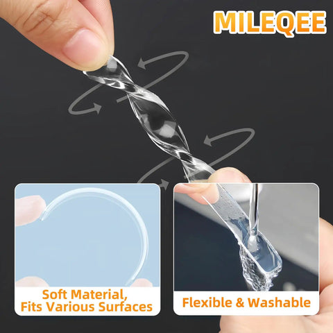 Pack Of Ten Clear Anti Slam Door Bumpers Silent Adhesive Wall Stoppers For Kitchen Cabinets Bedrooms And Closets, flexible silicone material