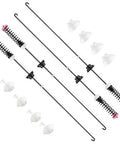 Washer Suspension Rod Kit Easy Install Includes 4 Rods 4 Balls 4 Bushings Replacement Part W11130360 For Top Load Washers Compatible With Whirlpool Maytag Kenmore showing four rods and bushings