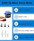 SG90 9g micro servo motor 22x22x12mm with orange cable, ideal for RC projects and applications, Eight Pack SG90 Digital Servo Motor 9G Metal Gear Micro Servos Delivering Smooth As Butter 360 Degree Spin And Blazing Fast Response Ideal For RC Heli Mods DIY Robot Arms And Projects Built To Last.