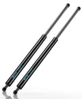 28 Inch Gas Struts 200 Pounds With 10Mm Ball Studs Pair heavy duty gas lift supports for trailers and hatches in black finish.