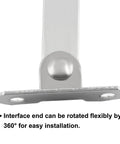 Close-up of 2 Pack Lid Support Hinges With Soft Close And Rotating Folding Lid Stay Hinges Heavy Duty Stainless Steel Brackets