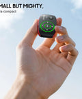 Hand holding Clip-On MP3 Player With LED Light, 8GB Mini Music Player For Sports, Gym, Running And Jogging, Lossless Sound Quality