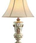 K 4203T Table Lamp Vintage Rose With Faux Pearls And Diamonds Beaded Base Classic Romantic Vibe For Living Room 16x28