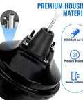 Heavy Duty Vacuum Power Brake Booster For Chevy Silverado Cadillac Escalade Tahoe Suburban Avalanche 2003 To 2007, with premium DC03 cold-rolled steel housing.