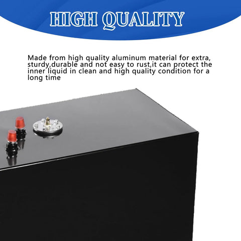14 To 15 Gallon Aluminum Fuel Cell Tank With 1.75 Inch Filler Neck For Ready To Race Universal Gas Tank For Street Drift And Pontoon Boats Marine Use Includes Level Sensor Lightweight Rust Resistant showing corner detail