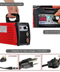Rugged 110V 220V Stick Welder With 140 Amp Arc Output IGBT Inverter Digital LCD Display Hot Start Arc Force Anti Stick