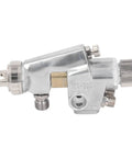 Pneumatic Paint Sprayer Air Spray Gun Delivering 98 Psi Power With Fine Atomization And Adjustable Width Control, aluminum body, side view.