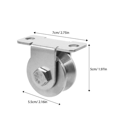 Built Tough Wall Mount Pulley Kit Two Pack With Pulley Wheel For Garage And Home Gym Lifts, Adjustable Single And Double Line System, Smooth Operation And Easy Installation, Perfect For DIY Projects And Vertical Lifting. steel pulley, 7cm x 5cm