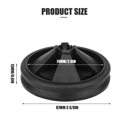 Beefed Up Three And Three Eighths Inch EPDM Rubber Garbage Disposal Splash Guard Replacement For Evolution Series QCB AM Sink Drain Protector 2 Pack Easy Fit Reduces Splashing Quiet Operation Kitchen Upgrade