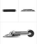 Stainless Steel Spring Loaded Case Handles 4 Pack 122mm With Rubber Grip Durable 304 Grade Cabinet Hardware