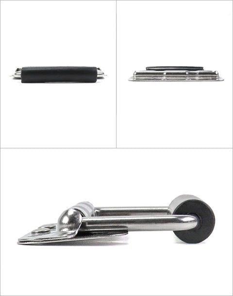 Stainless Steel Spring Loaded Case Handles 4 Pack 122mm With Rubber Grip Durable 304 Grade Cabinet Hardware